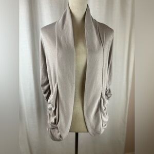 Ya Los Angeles Open Front Zig-Zag Knit Cardigan. Size S